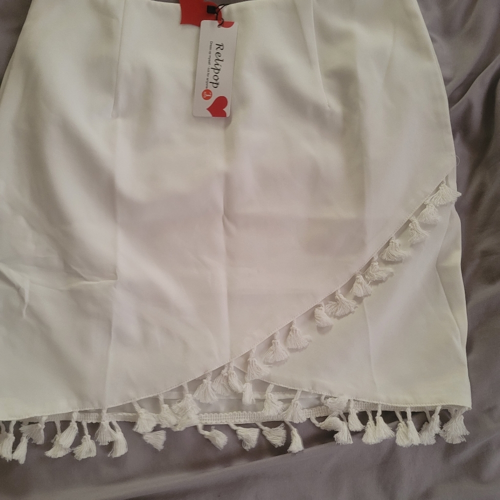 White skirt
